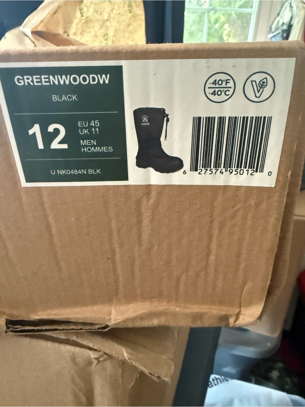 Kamik Black Waterproof Men's Snow & Rain Boots - Picture 2 of 2
